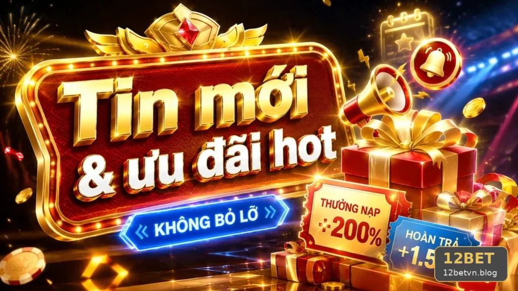 Khuyến Mãi 12BET: Dấu Hiệu Cần Kiểm Tra Khi Đọc Tin Mới Và Ưu Đãi – Góc Kiểm Chứng Theo Tên Miền 12betvn.blog Về Lưu Lại Điều Khoản, Lịch Sử Trao Đổi Trước Khi Tham Gia
