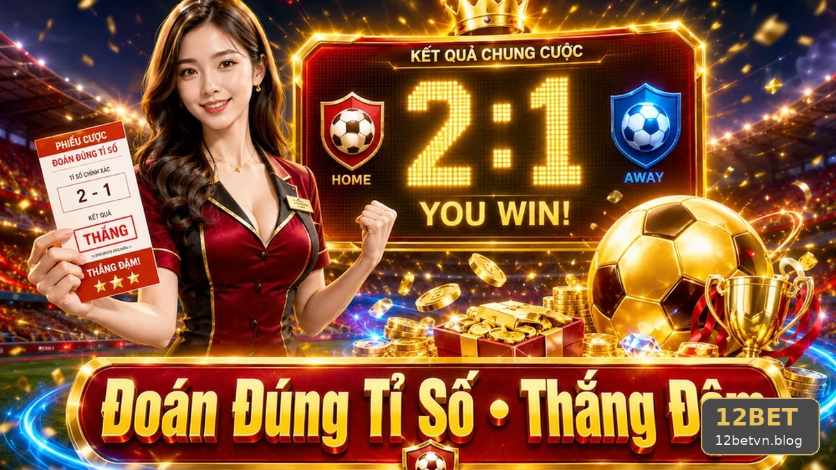 Bảng kèo thể thao 12BET hiển thị tỷ lệ biến động thời gian thực